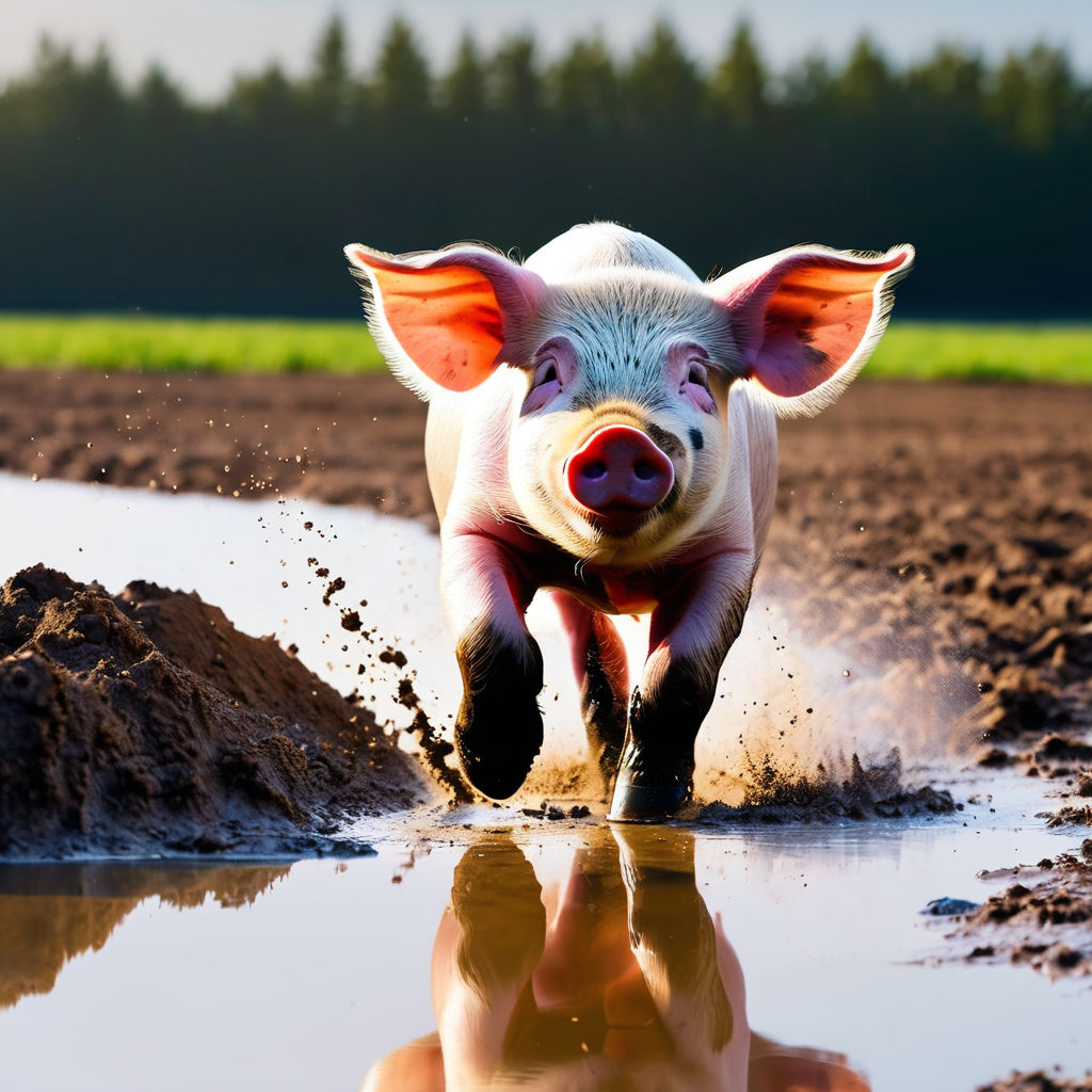 Фото Сонник свиньи в грязи